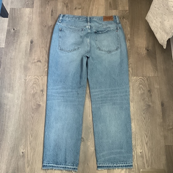 Madewell Classic High-Rise Distressed Straight Jean - Picture 7 of 9
